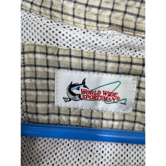 World Wide Sportsman Men’s Plaid Fishing Shirt Size X-Large - Picture 6 of 11
